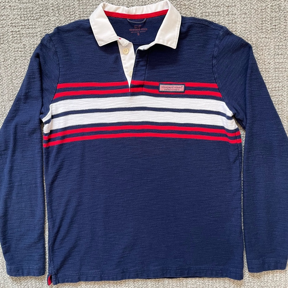 Vineyard Vines Boys XL rugby shirt